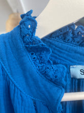 Load image into Gallery viewer, Soraya Cheesecloth Swing Dress Cobalt
