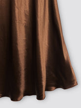 Load image into Gallery viewer, Colette Satin Skirt Chocolate
