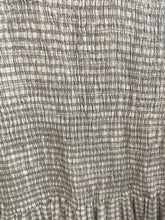 Load image into Gallery viewer, Luna Gingham Shirred Dress Taupe

