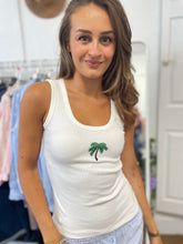 Load image into Gallery viewer, Ribbed Sequin Palm Tree Vest
