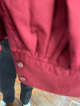 Load image into Gallery viewer, Mabel Cotton Frill Neck Blouse - Bordeaux
