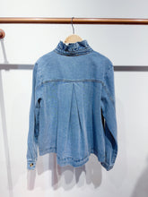 Load image into Gallery viewer, Lior Denim Frill Collar Shacket Denim
