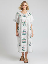 Load image into Gallery viewer, Elisa Kaftan Dress White
