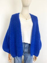 Load image into Gallery viewer, Bernadette Oversized Mohair Cardigan Cobalt
