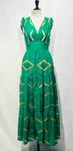 Load image into Gallery viewer, Cindy Embroidered Maxi Dress Green
