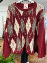 Load image into Gallery viewer, Argyle Jumper Berry
