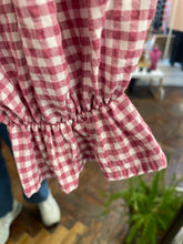 Load image into Gallery viewer, Gingham Blouse Raspberry
