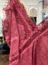 Load image into Gallery viewer, Amy Asymmetrical Lace Cami Bordeaux
