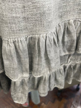 Load image into Gallery viewer, Washed Linen Ruffle Top Khaki
