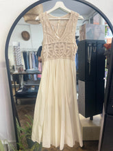 Load image into Gallery viewer, Samara Crochet Dress Cream
