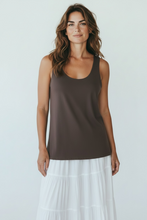Load image into Gallery viewer, Double Layer Scoop Vest Chocolate
