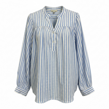 Load image into Gallery viewer, Maia Stripe Shirt Cornflower
