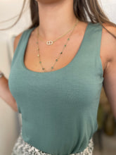 Load image into Gallery viewer, Double Layer Scoop Vest Khaki
