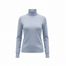 Load image into Gallery viewer, Fine Knit Roll Neck Airforce

