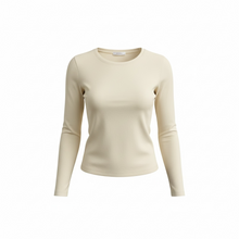 Load image into Gallery viewer, Bobbi Long Sleeve Crew Cream
