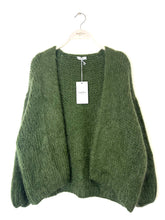 Load image into Gallery viewer, Bernadette Oversized Mohair Cardigan Khaki
