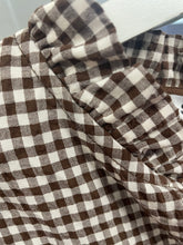 Load image into Gallery viewer, Gingham Blouse Chocolate
