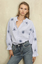 Load image into Gallery viewer, Fizzy Embroidered Striped Blouse
