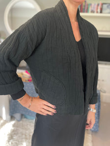 Cara Cotton Jacket Black
