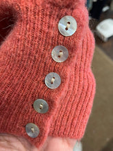 Load image into Gallery viewer, Soft Button Cuff Alpaca Jumper Dusty Coral
