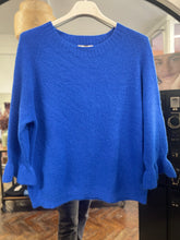 Load image into Gallery viewer, Orla Alpaca Frill Cuff Jumper Cobalt
