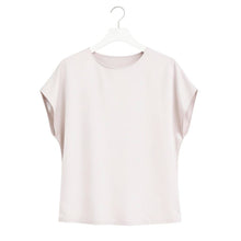 Load image into Gallery viewer, Satin Boxy T-shirt Top Champagne
