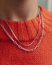 Load image into Gallery viewer, Silver Double Layer Feature Necklace, Waterproof

