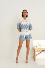 Load image into Gallery viewer, Ipa Contrast Broderie Shorts Co-ord
