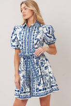 Load image into Gallery viewer, Genevieve Printed Woven Mini Dress
