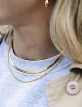 Load image into Gallery viewer, Gold Double Layer Feature Necklace, Waterproof
