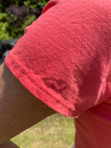 Annika Tipping V Neck T-Shirt - Coral