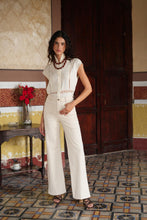 Load image into Gallery viewer, Gaspard Wide Leg Jeans Ecru
