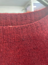 Load image into Gallery viewer, Orla Alpaca Frill Cuff Jumper Cranberry
