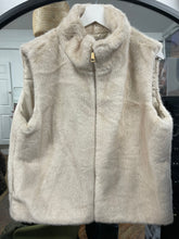 Load image into Gallery viewer, XL Loxy Faux Mink Fur Gilet - Beige
