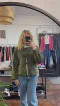 Load and play video in Gallery viewer, Livia Shearling Jacket Khaki
