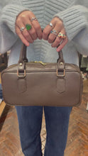 Load and play video in Gallery viewer, Leather Slim Bowling Bag Chocolate
