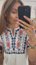 Load and play video in Gallery viewer, Rosalind Embroidered Top
