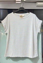 Load image into Gallery viewer, Andrea Striped T-Shirt Sky Blue
