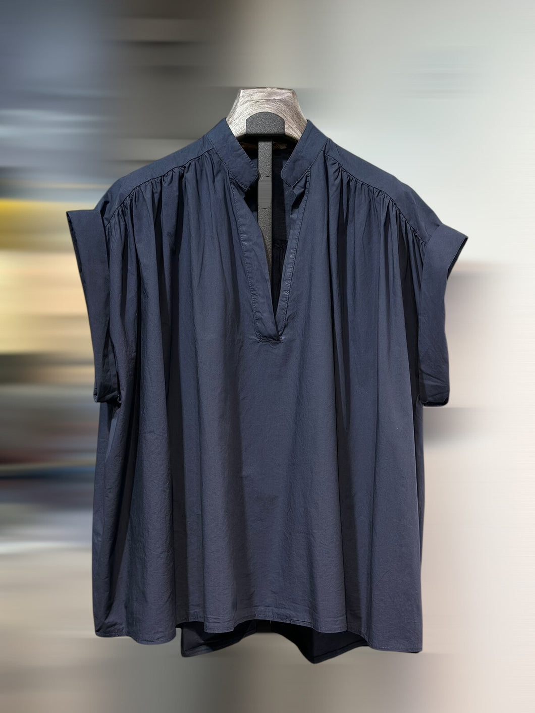 Pauline Cotton Tunic Navy
