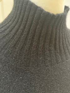 Tammy Ribbed Turtle Neck Jumper Blk