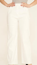 Load image into Gallery viewer, Wide Leg Stretch Trousers White
