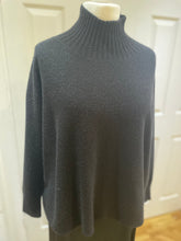 Load image into Gallery viewer, Tammy Ribbed Turtle Neck Jumper Blk
